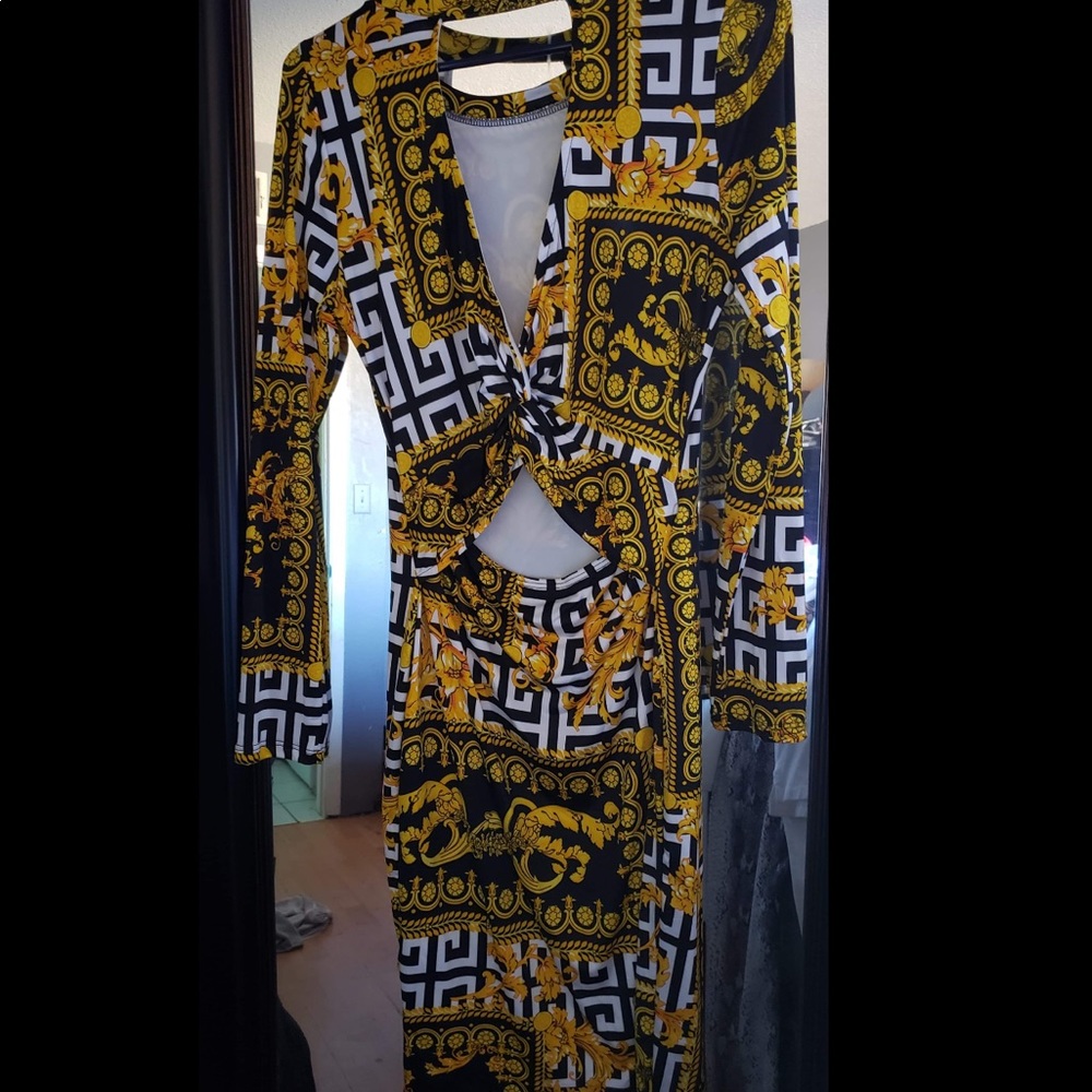 Versace vibes dress.